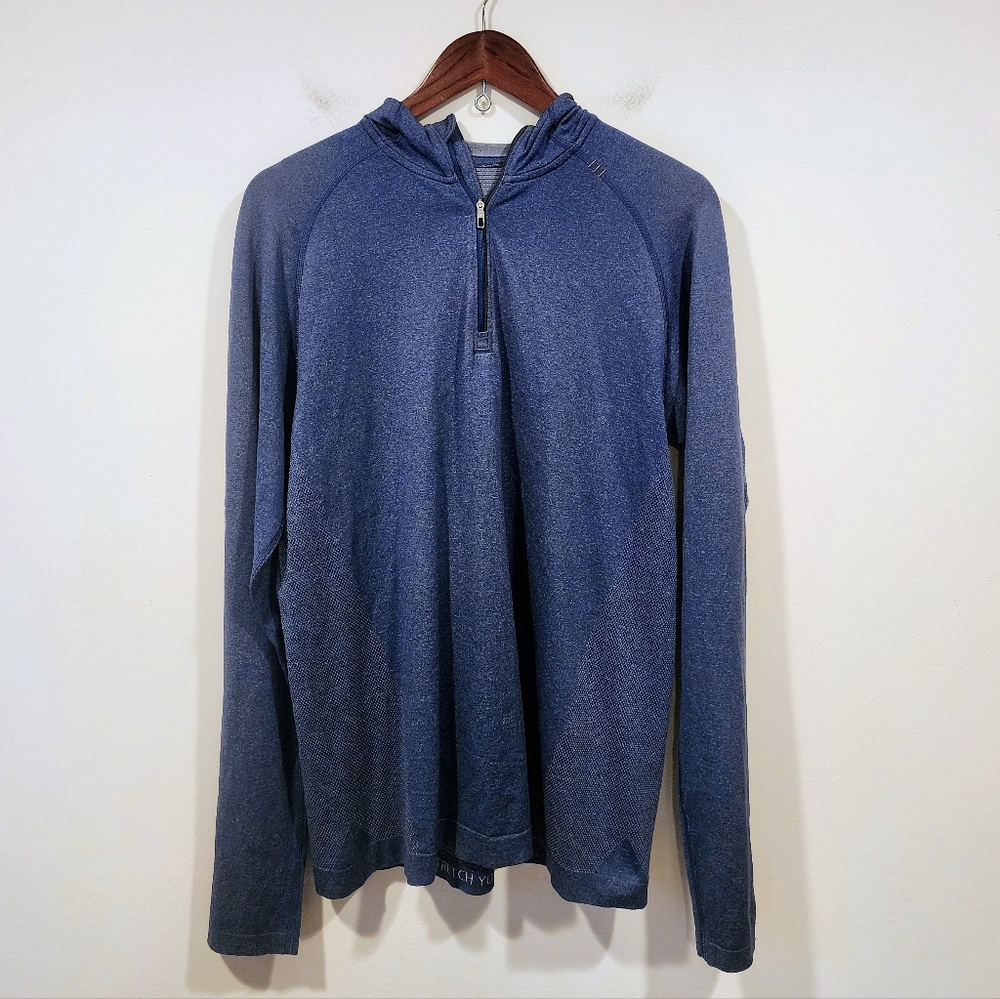Lululemon Men's Metal Vent Tech Half Zip Hoodie In Blue